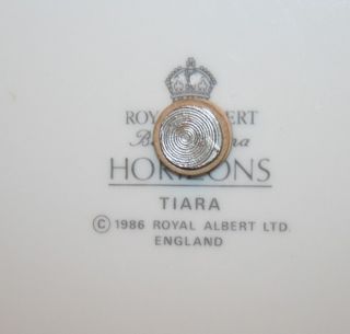 Royal Albert Horizons China Tiara Pattern Serving Plate with Handle 