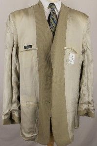 46 L Austin Reed Light Olive Lyocell 2 Button Sport Coat Jacket Suit 