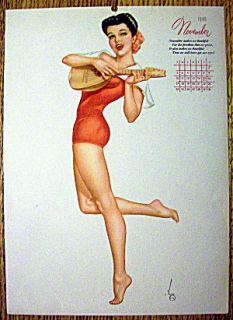   in time this vintage november 1946 alberto vargas esquire calendar
