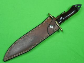 Vintage US Custom Hand Made Alex J Collins Large Fighting Knife Sheath 
