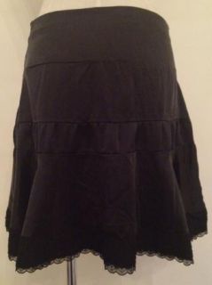 Alannah Hill Black Silk Skirt Size 12