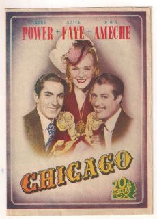 In Old Chicago Tyrone Power Alice Faye Spanish Double Herald Mini 