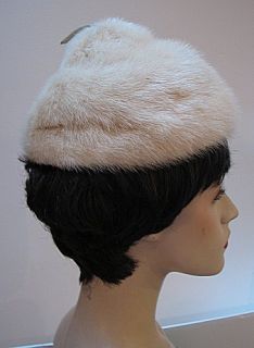 Vintage Ladies Hat Miss Alice White Mink Hat 605
