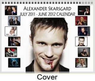True Blood Alexander Skarsgard July 2011 Wall Calendar