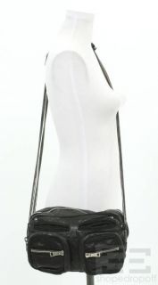 Alexander Wang Washed Black Leather Brenda Chain Shoulder Bag
