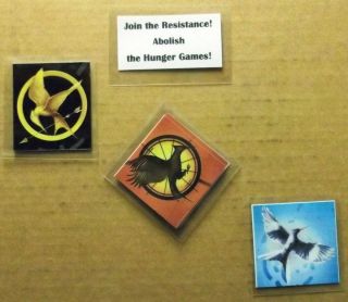   GAMES set 4 magnets NEW Join the Resistance Suzanne Collins Mockingjay