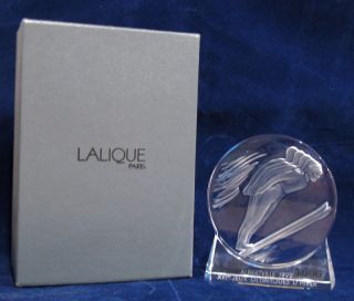 Lalique 1992 Albertville Winter Olympics Paperweight 1