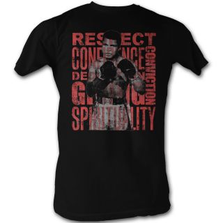 Licensed Muhammad Ali Respect Confidence Adult Shirt s 2XL