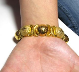 Vintage RARE Syrian Aleppo Gold Bracelet 22K Yellow Gold Hand Made 38 