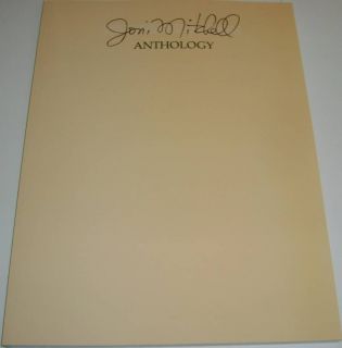Joni Mitchell Anthology Piano Vocal Chords Song Book