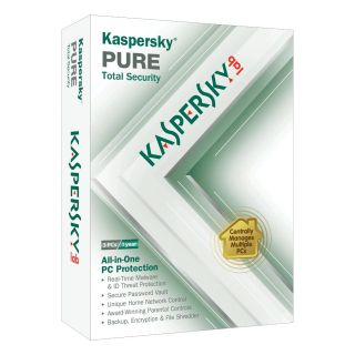 New Kaspersky Pure Total Security 2011 3 Users 1 Year