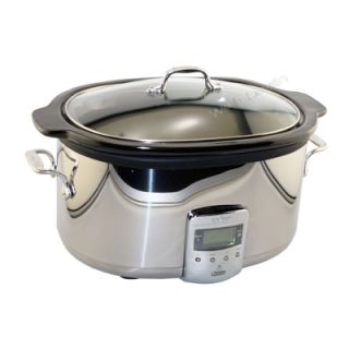 All Clad 6 1/2 Quart Stainless Steel Slow Cooker (99009)   Brand New 