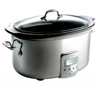 All Clad Electric Slow Cooker w Black Ceramic Insert 99009 NEW