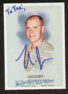 Nick Jacoby Signed Auto 2010 Topps Allen GinterS