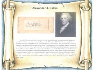 Alexander J. Dallas Whiskey Rebellion Treasury St. Jude & HiN