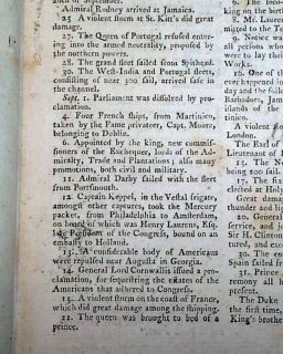 Ethan Allen 1780 Revolutionary War Highlights Review Augusta GA 1781 