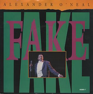 Alexander ONeal Fake 7 Vinyl Single Record UK 650891 7 CBS 1987 