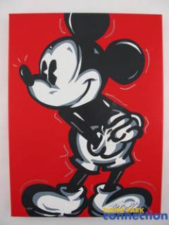 Disney Le 95 Signed Allison Lefcort Mickey Flirt Serigraph Fine Art 