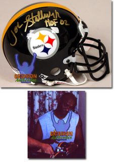 John Stallworth Autographed Pittsburgh Steelers Mini Helmet w HOF 02 