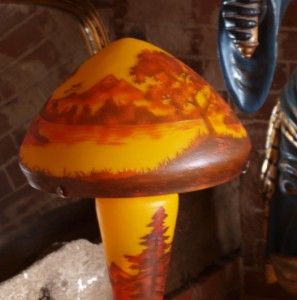 Stunning Emile Galle Style Lamp Base Shade 59cm High