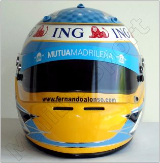 Fernando Alonso 2008 F1 Japanese GP Replica Helmet 1 1