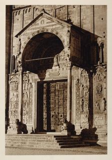 1925 S Zeno Maggiore Church Verona Italy Romanesque ORIGINAL 