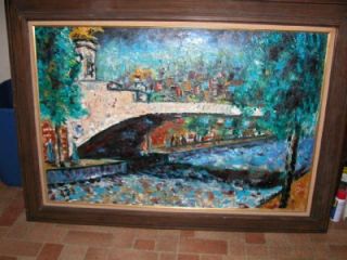Michael Anthony Autorino Impressionist Oil Painting 2x3 Lambertville 