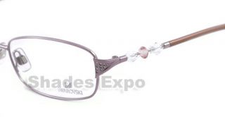 New Swarovski Eyeglasses SW 5008 Alix Brown 072 Auth