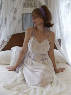   Vintage Long Nightgown Nightie by Odetta Barsa for B Altman Co