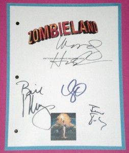 Zombieland Signed Script rpt Jesse Eisenberg Murray