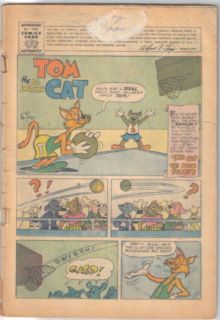 Tom Cat Comic Book 4 1st Issue Charlton 1956 Coverless