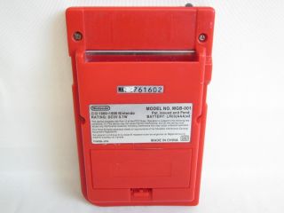 Nintendo Game Boy Pocket Junk Console System MGB 001 Gameboy Red 26204 