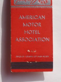 1940s? Matchbook West Plains Motel Phone 605 North Hwy. 63 West Plains 
