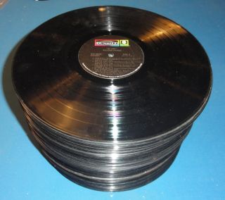 Bulk Lot of 100 33 RPM LP Records Vinyl Only for Art Crafts 