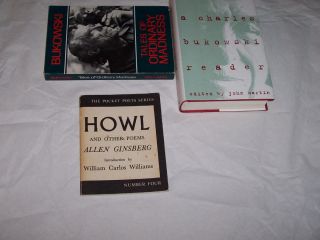 ALLEN GINSBERG HOWL  SIGNED + TWO BONUS BUKOWSKI BOOKS