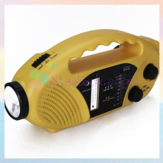 Solar Power Radio Am FM WB Hand Crank Radio Flashlight