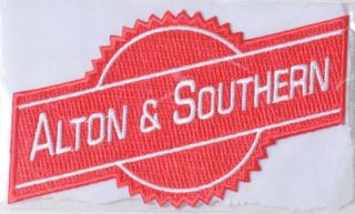 alton and southern railroad cloth patch