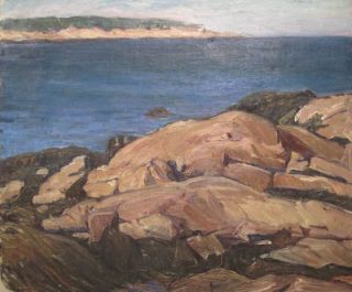 Agnes Richmond Original Oil Painting Bay Landscape American 