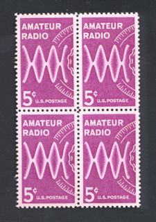 Amateur Radio Ham 1964 Mint Block of 4 Stamps L K