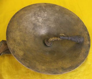 Amazing Antique Tibetan Ritual Carved Copper Shang Bell
