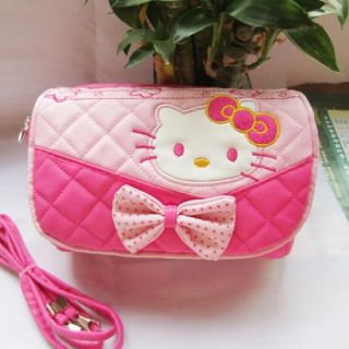   2012 New Girls Side Bag Pink Bow Child Purse Xmas Gift 91723L