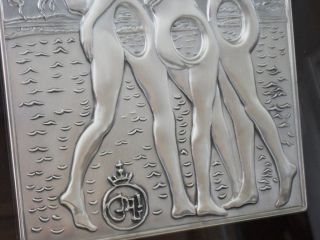Dali The Three Graces Original Silver Sculpture Signed Certificate 