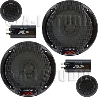 Alpine SPR 60C Car Audio Stereo 6 1 2 6 5Type R Component Speakers 
