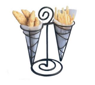 American Metalcraft FBD1012 Ironworks French Fry Basket 2 Cone Center 
