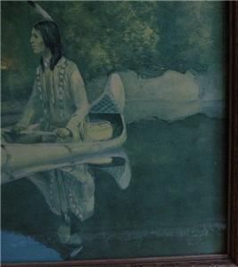 1900 19 Robert Wesley Amick Navajo Indian Litho Solitude Orig 
