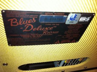 Fender Blues Deluxe Tweed 1x12 Tube Combo Amp Reverb Amplifier