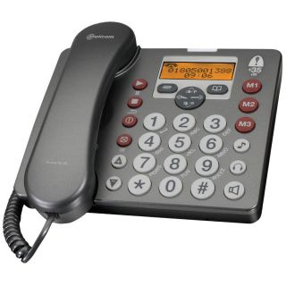 Amplicom Powertel 58 Amplified Corded Phone with Answering Machine 