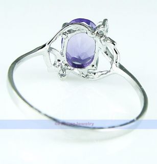 Genuine 1 2ct Purple Amethyst Silver Ring Size 6 1 4 Over 99 Satisfied 