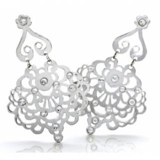 Brighton Amara Lace Crystal Drop Earrings JE4532 Rtls $48 Sparkle 