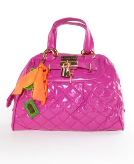 TOPSHOP Pauls Boutique Candy Pink Amy Quilted Patent Handheld Bag 